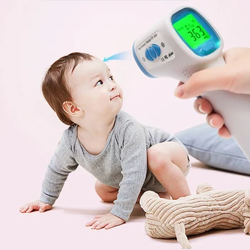 

LCD Backlight Digital Non-contacts IR Infrared Thermometer Forehead Body Temperature Meter Fever Measurement Tool