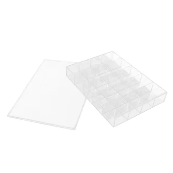 

Clear Acrylic Jewelry Earrings Ear Studs Ring Display Storage Case Box with Lid