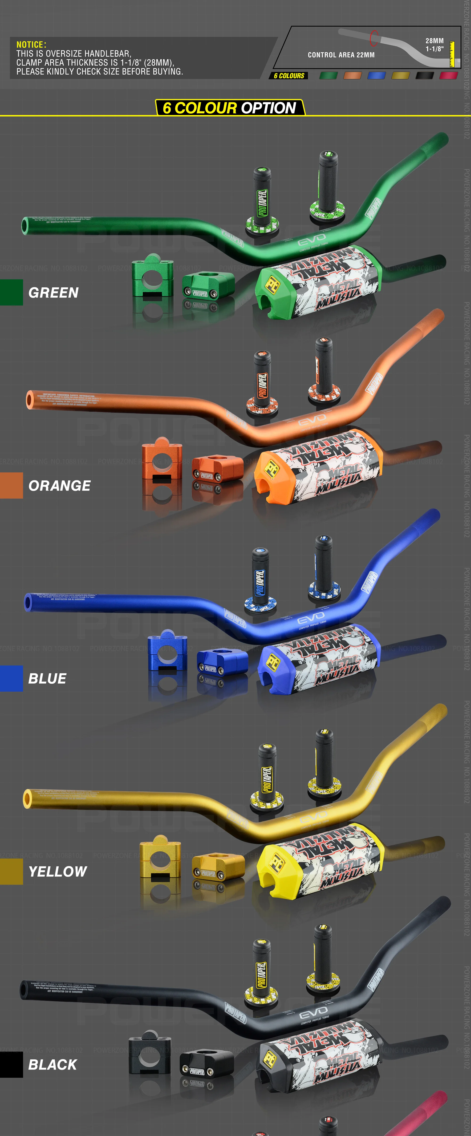 Руль для Pro Taper Pack Bar 1-1/" Классическая дверная ручка барные Колодки Ручки Pit Pro Racing Dirt Pit Bike мотоцикл с адаптер cnc