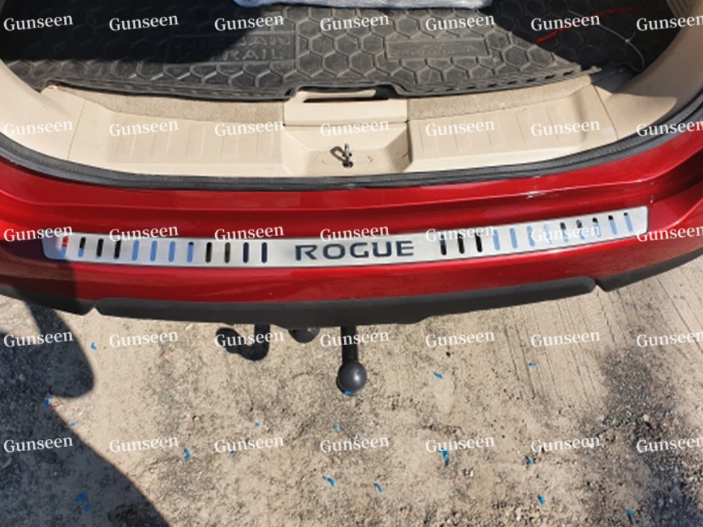 

Trunk Trim For Nissan Rogue t32 Rear Bumper door sill Protector Accessories Auto Chromium Styling Car Sticker 2017 2019 2020