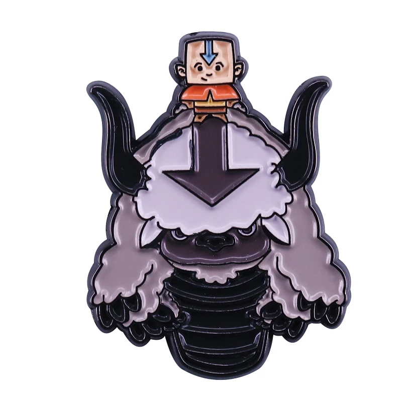 

Avatar Last Airbender Appa and Aang enamel pin cute funny friends gift