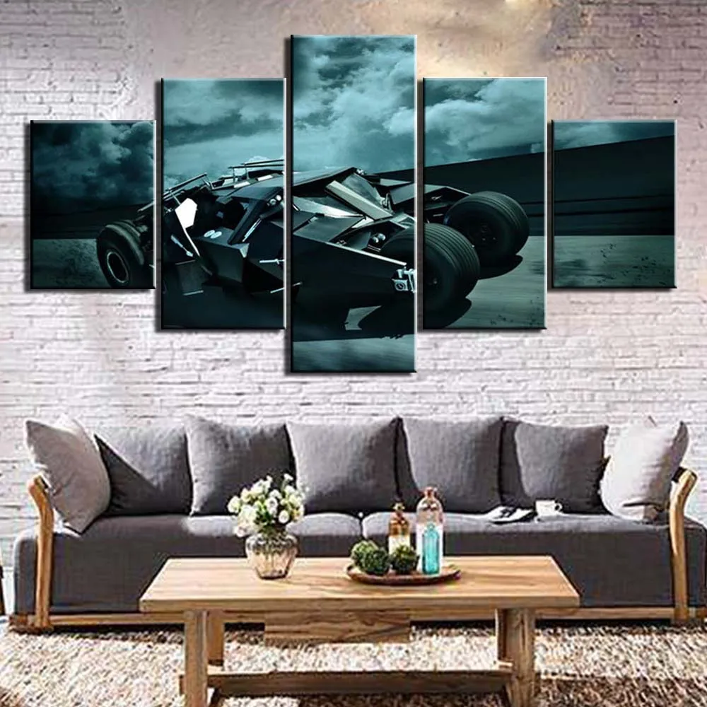 

Modern Canvas Wall Art 5 Pieces Movie Batman Pictures HD Printed Painting Poster for Living Room Modern Artwork Home Decor
