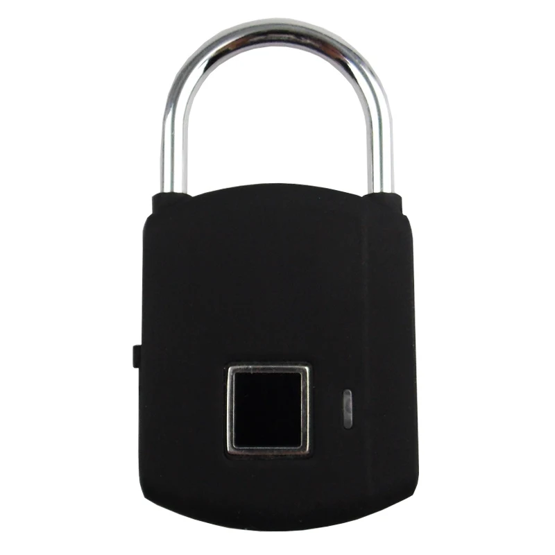 Черный USB Перезаряжаемый умный без ключа Электронный замок с отпечатком пальца домашняя Противоугонная безопасность безопасности замок двери багаж чехол замок Сейф - Цвет: Черный