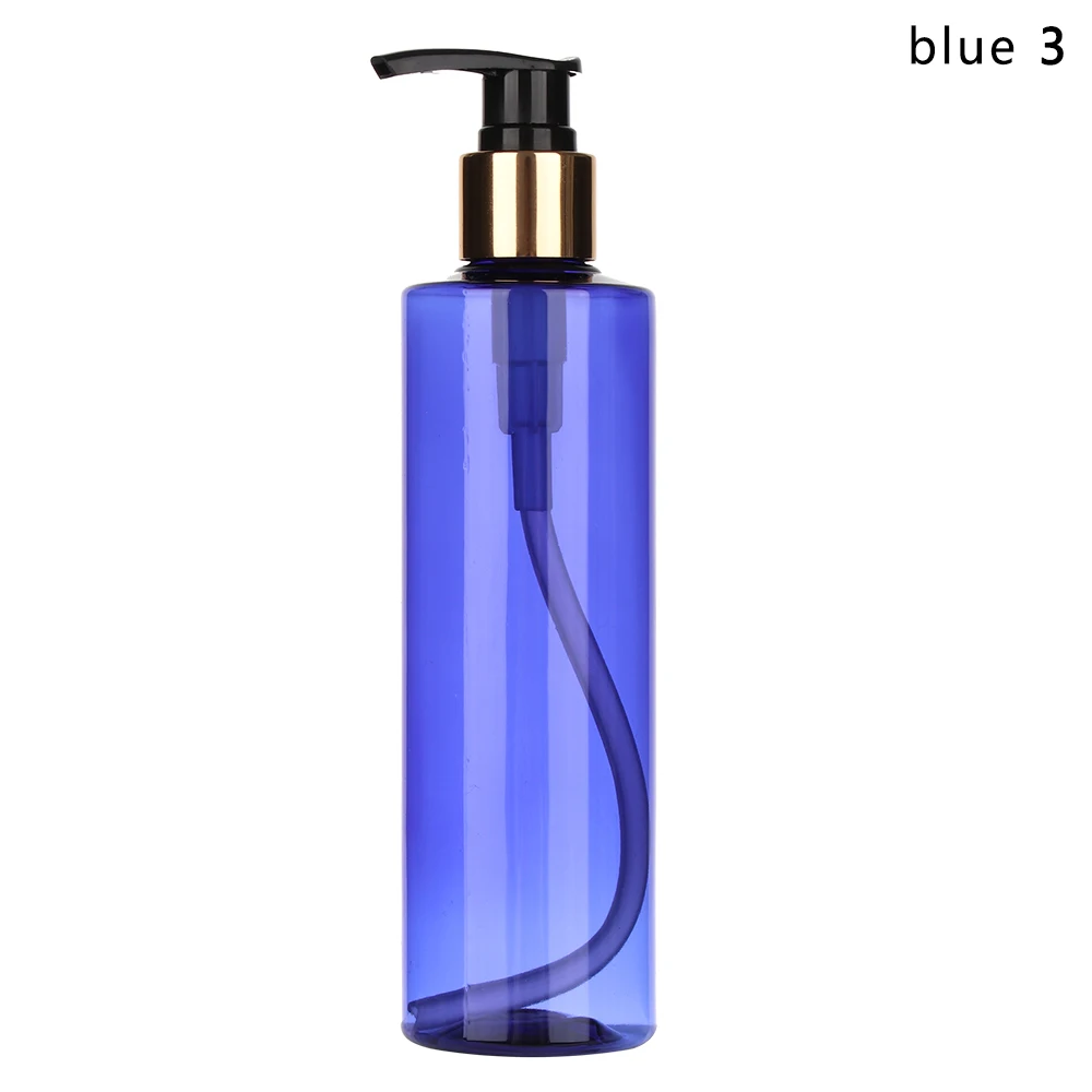 blue-3 1 шт. 250 мл пенясь бутылка для жидкого мыла, мусс точек розлива лосьон шампунь для геля для душа, пены бутылки насоса - Цвет: blue-3