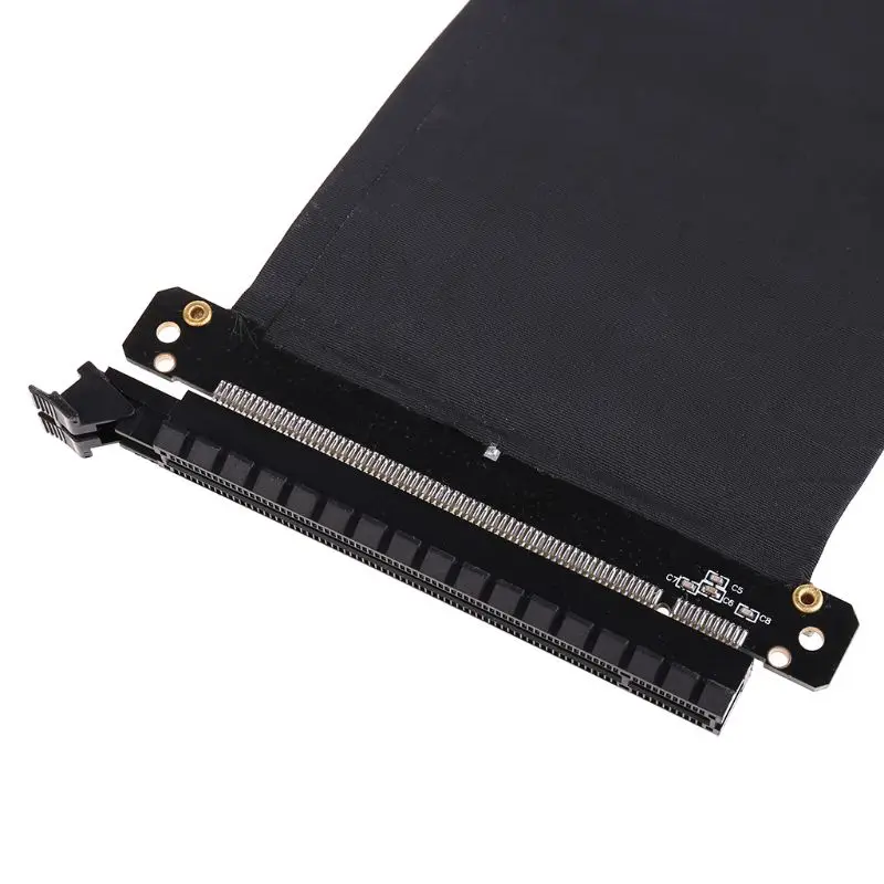 Высокая скорость PC видеокарты PCI Express 3,0 16x гибкий соединительный кабель Riser Card расширение порт адаптер для GPU с antijam