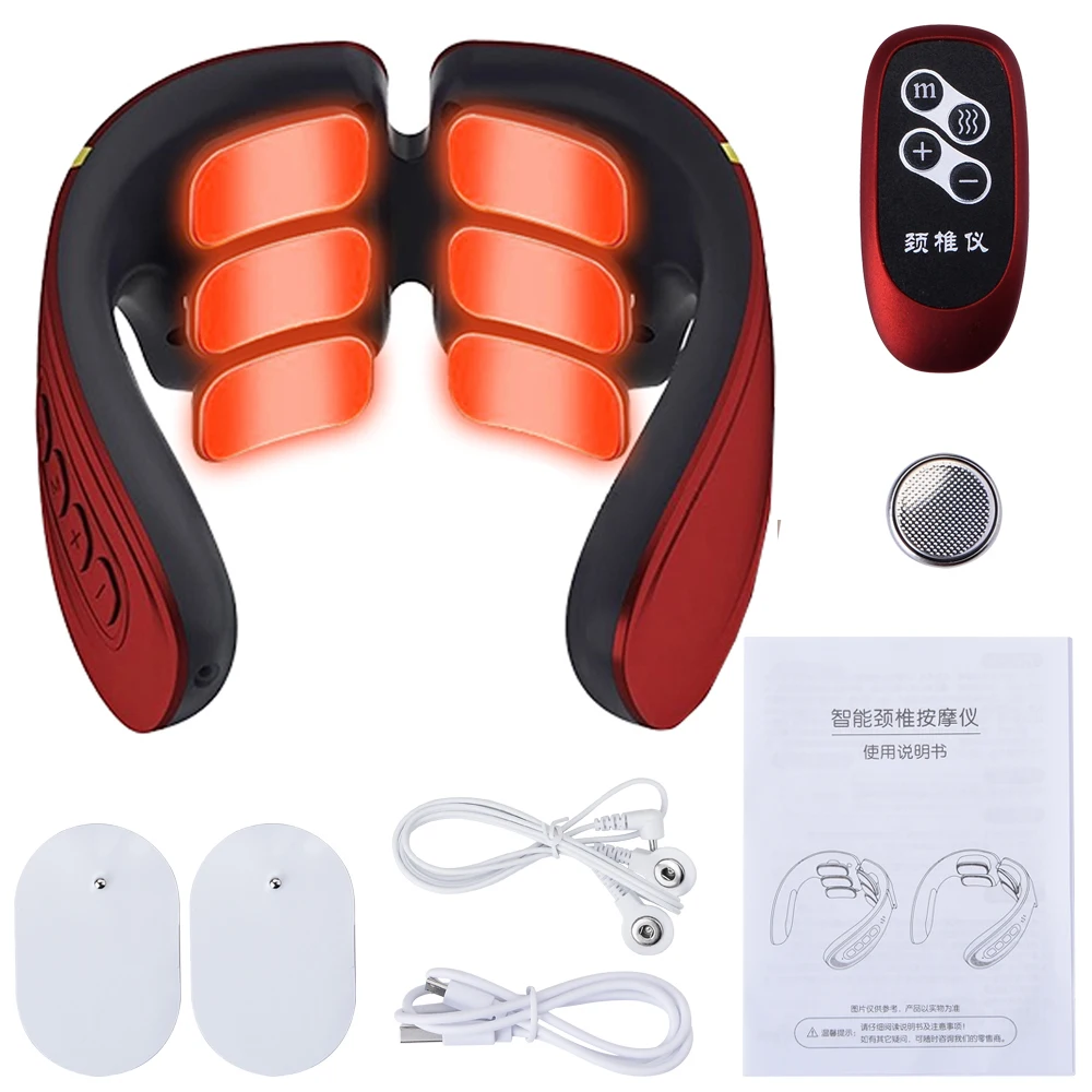 Rechargeable Cervical Massager Smart Neck and Shoulder Massager Pain