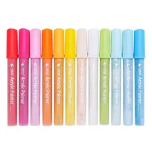 12 шт. водонепроницаемые акриловые Маркеры маркер для рисования и письма ручка