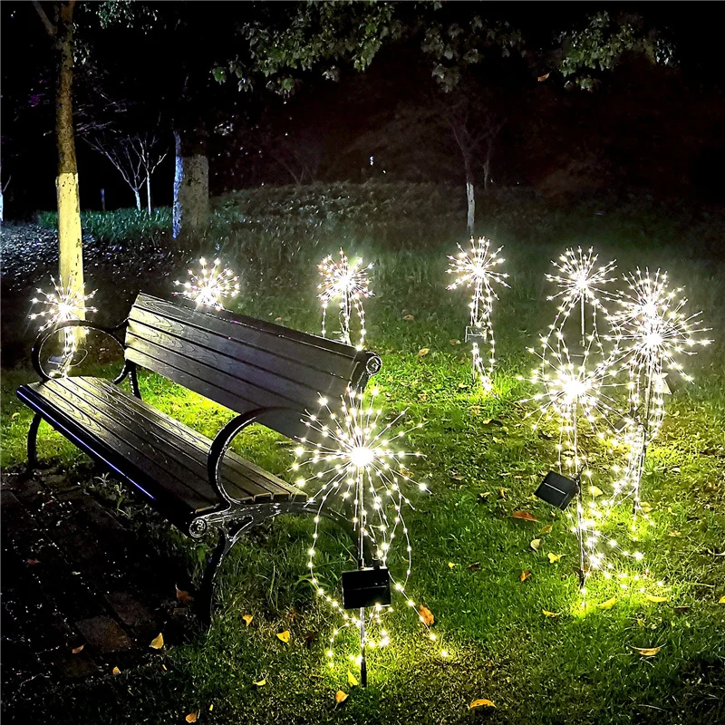 

Светильник-фейерверк светодиодный, медный провод