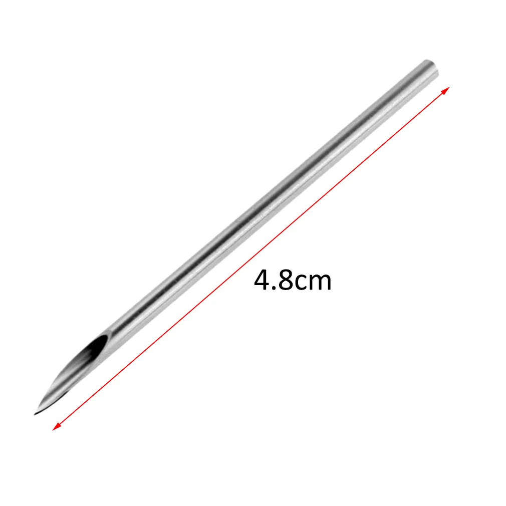 10pcs Surgical Steel Tatto Piercing Needles Medical Tattoo Needles For Navel Nose/Lip/Ear Piercing 35g (4.8mm)