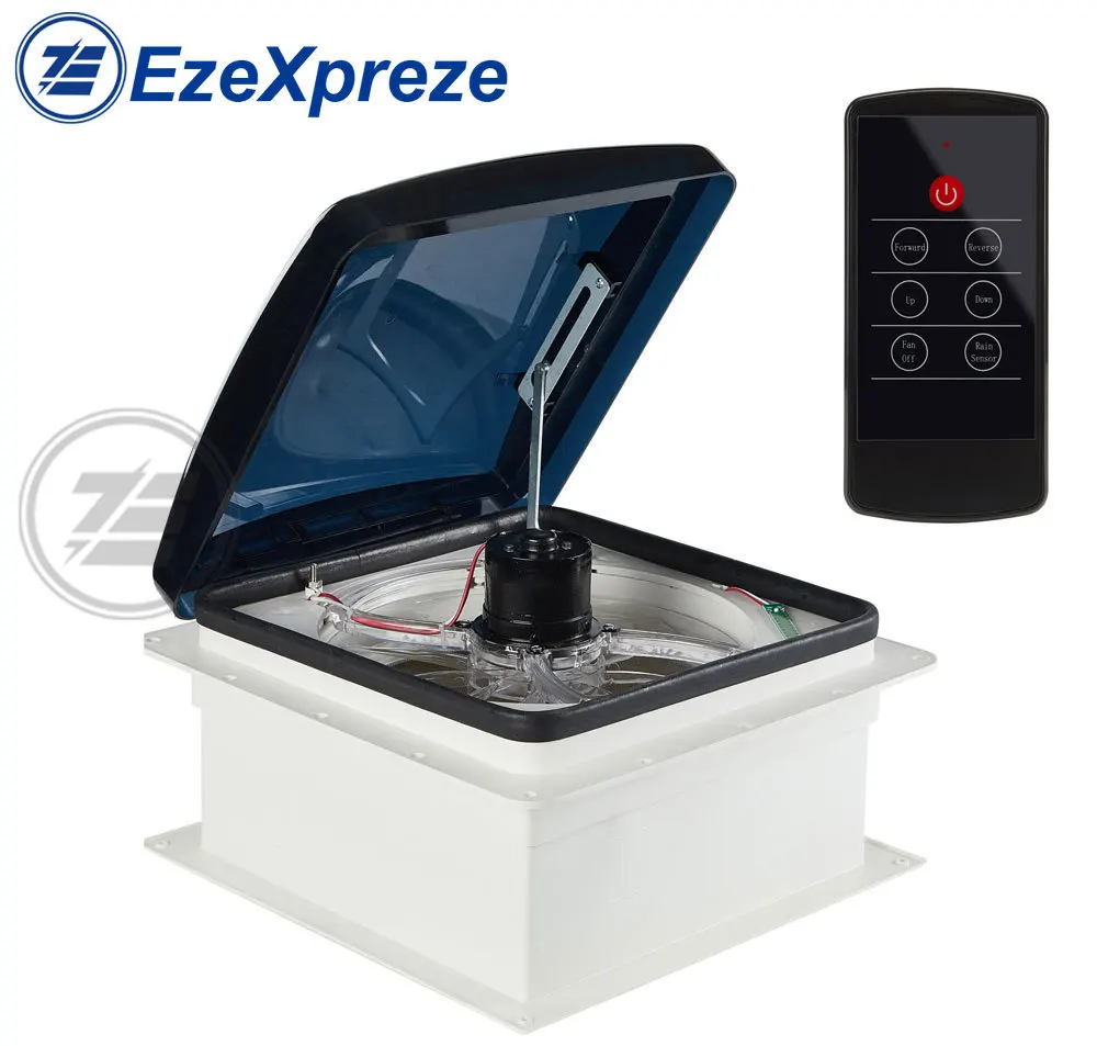 14' 420mm DC 12V Remote Control RV Ceiling Roof Vent Caravan Skylight