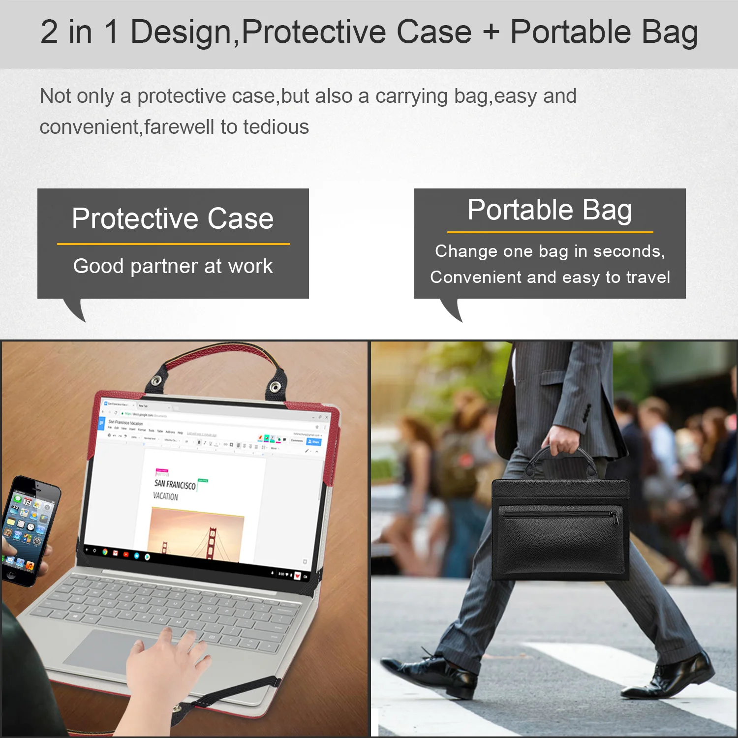 Capa Protetora Mais Bolsa Portátil para 16 Macbook Pro 16 Polegada2023 Liberação A2141 & lg Grama 16 2-em1 16t90p lg Grama 16 em - Imagem 4