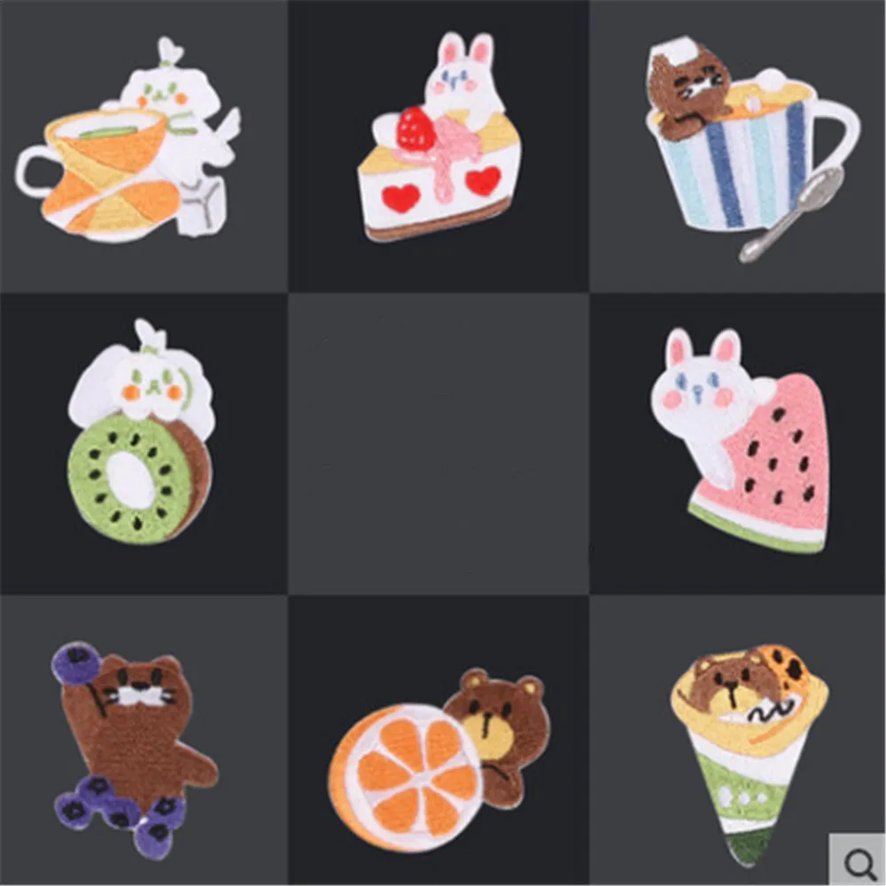 Maxsin 1 Pc High Quality Cartoon Animal Embroidered Cute Bear Rabbit Patches Iron On Dress Jacket Garment Accessories DIY | Дом и сад