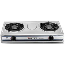 Gas-Stove Desktop Double-Burner Steel-Surface Household Liquefied-Gas Energy-Saving-Eyes