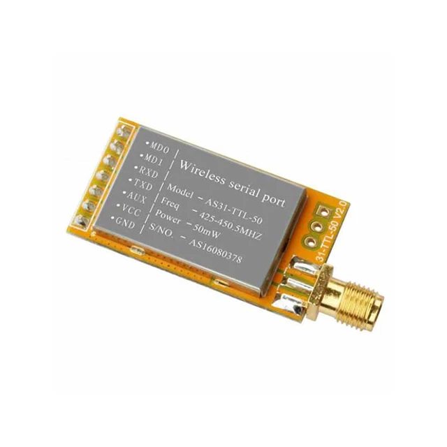 

A15-- AS31-TTL-50 AX5043 433Mhz wireless module 433M digital transmission transceiver transparent transmission narrow band RF
