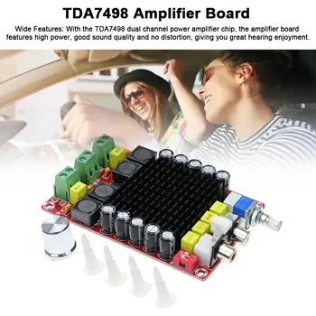 

High Power Digital Power Amplifier Board High Quality Sound Car Power Amplifier 100W X 2 Support DC14-34V