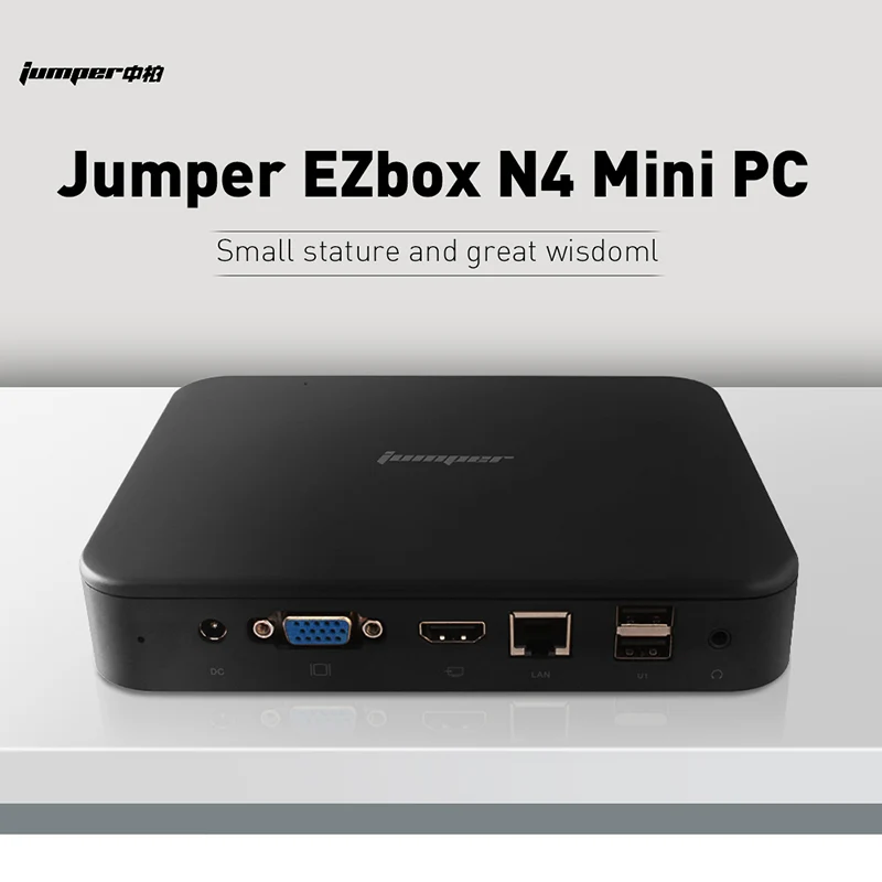 Jumper Ezbox N4 Мини ПК, Intel Gemini Lake N4100 4 Гб ОЗУ 64 Гб ПЗУ 2,4 г/5 ГГц Wifi Windows 10 Мини ПК Поддержка Hdmi/Vga