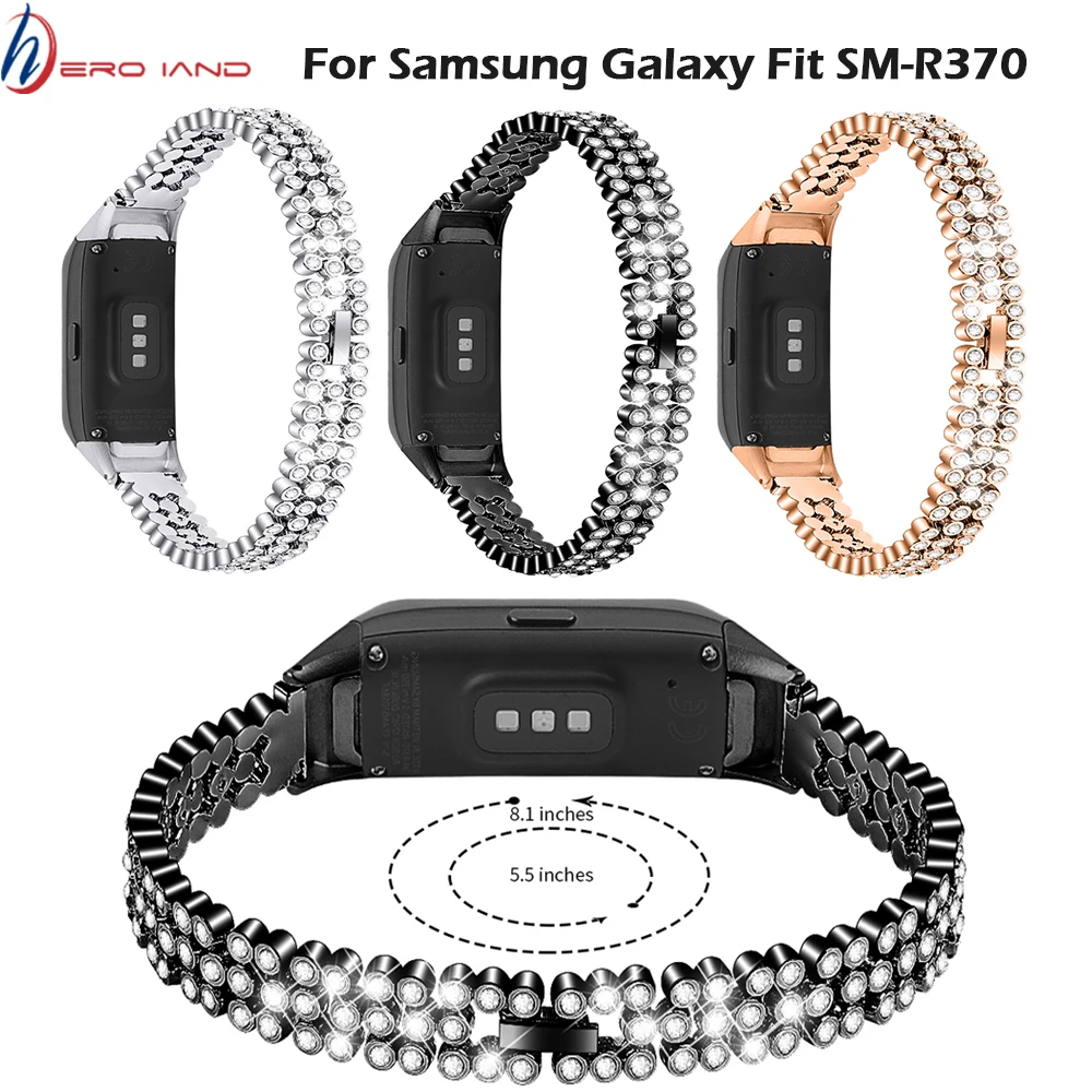 Сменный Браслет из нержавеющей стали со стразами для Samsung Galaxy ремешок часов