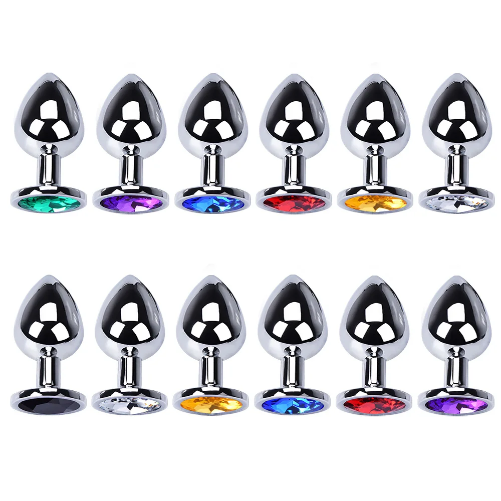 Anal plug Sex Toys Butt Toys for adults analnach tube Metal MasturbatorAnal Vibrators S/M/L Diamond butt plug Sex Shop 12 H6a42e7c05319486085f147d9852da7e9a