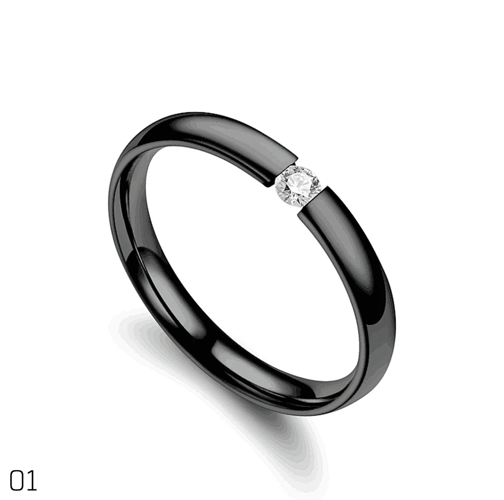 Delicate Trendy Office Austria Crystal Zircon Christmas Gift Women Wedding Jewelry Rings finger ring wedding rings ring set couples rings wedding ring
