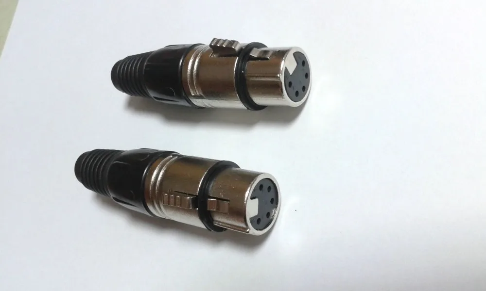 25PCS XLR Female 5 Pin Solder ADAPTER for Microphone Cable New