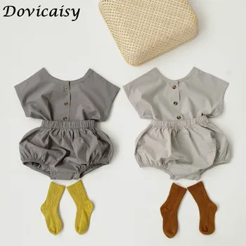 

Fashion New Summer Newborn Baby Girls Boys Clothes Cotton Casual Short Sleeve Tops T-shirt+Shorts Toddler Infant Outfit Set