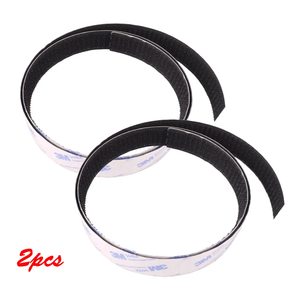 

2Pcs Guitar Male Pedal Board Magic Tape 100*2.5cm Mounting Pedalboard Strap Hook Black for Guitar Effect Pedal Parts Accessories