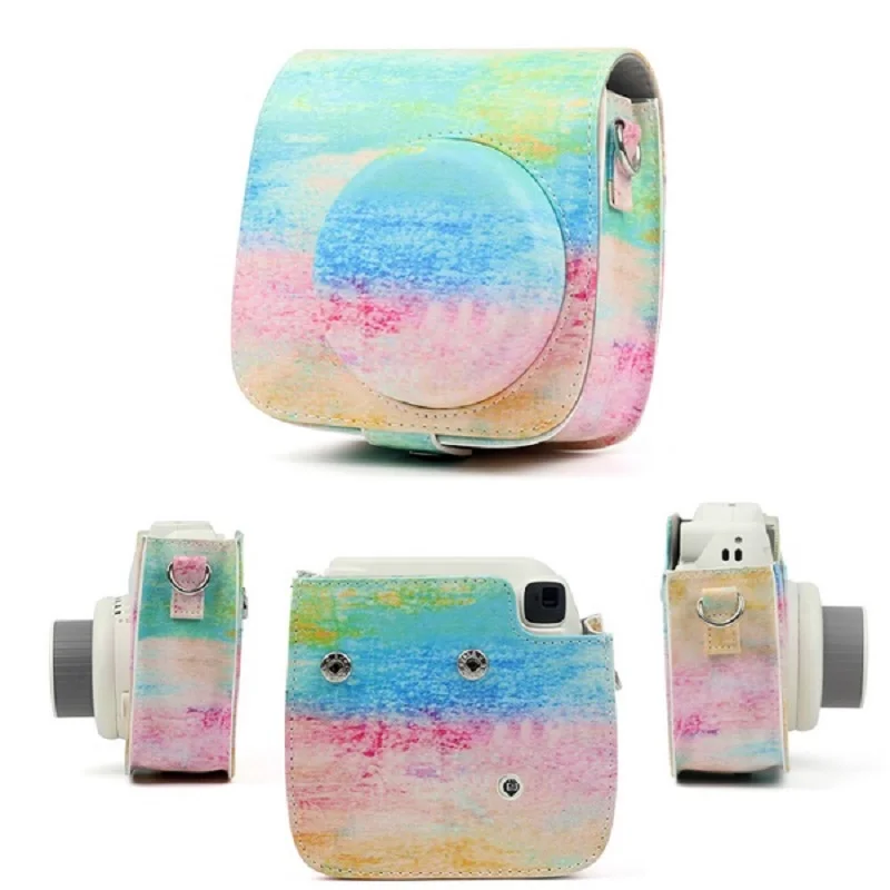 for-Fujifilm-Instax-Mini-9-8-8-Camera-Accessory-Artist-Oil-Paint-PU-Leather-Instant-Camera (2)