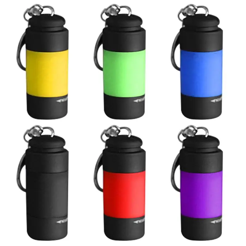 

LED Mini Flashlight USB Charging Key Light Glare Rechargeable Waterproof Lamp suit for camping