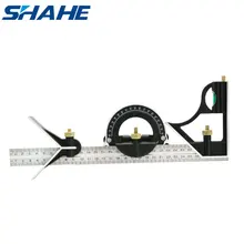 SHAHE – règle d'angle carrée, nouvelle combinaison, rapporteur d'angle en acier inoxydable, 300mm, outil de mesure d'angle multifonctionnel