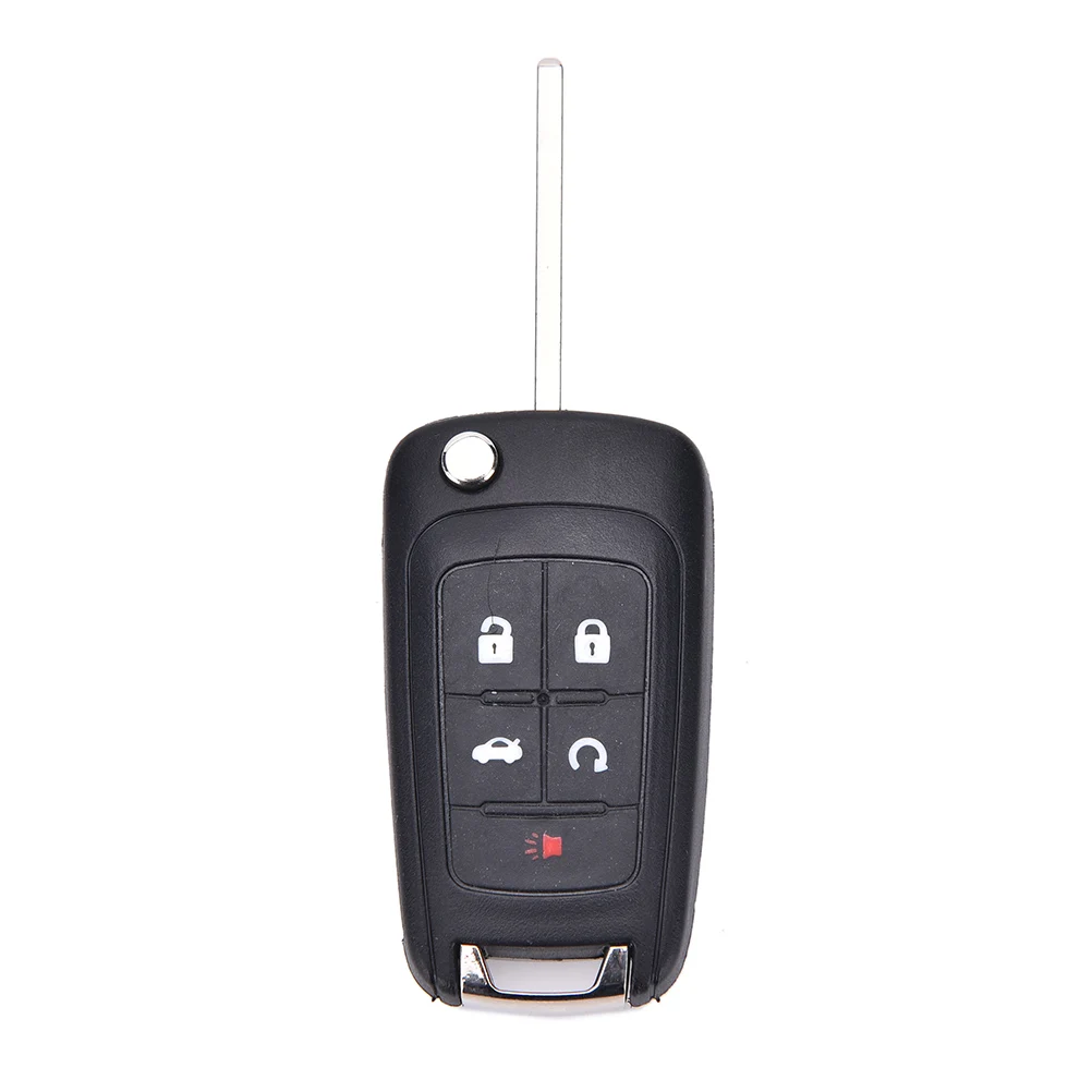 

New 5 Button Flip Folding Key Shell Remote Case Fob for CHEVROLET Camaro Volt