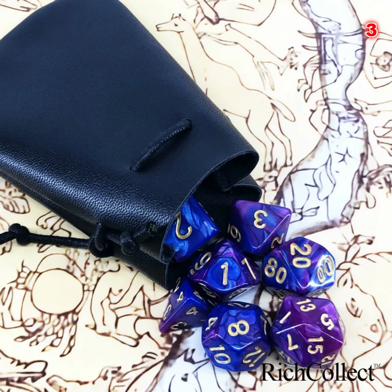 7 шт./компл. синий серий дракон и подземелья акриловые TRPG Ктулху COC настольные игры