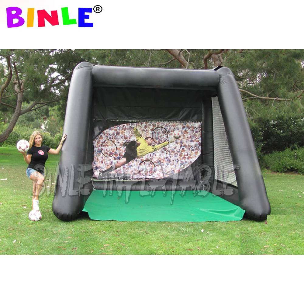 Outdoor super interesting durable PVC inflatable soccer goal inflatable