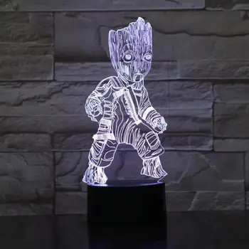 

LED Night Light 3D Usb Miracle Tree Man Multicolor Illusion RGB Table Lamp Bedroom Neon Light Touch Switch Remote Control