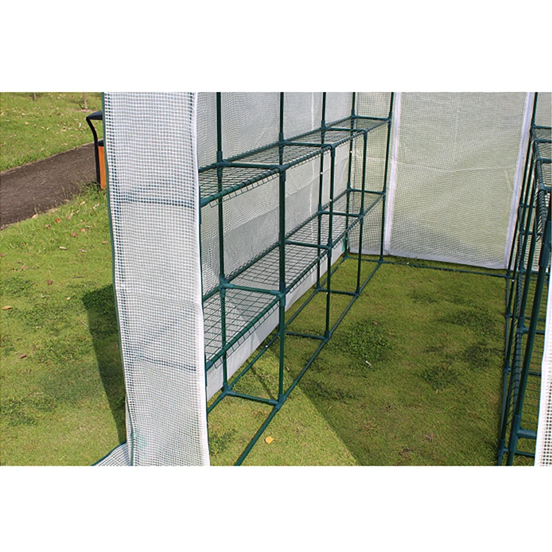 Details about   Walk-in Type Greenhouse Garden Two Layers Balcony Vegetable Sheds With Frame 