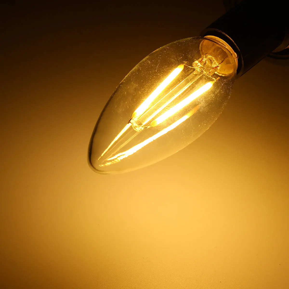 2 Вт Светодиодный светильник в виде свечи, винтажная лампа E14 110 В, светодиодный шар, декоративный 2 Вт, светодиодный светильник Эдисона