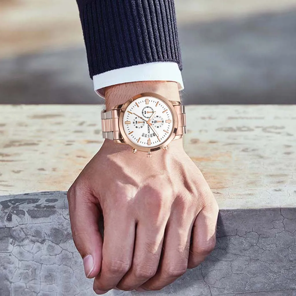 Новые роскошные мужские часы reloj inteligente mujer, модные часы из нержавеющей стали с календарем, спортивные кварцевые часы montre homme