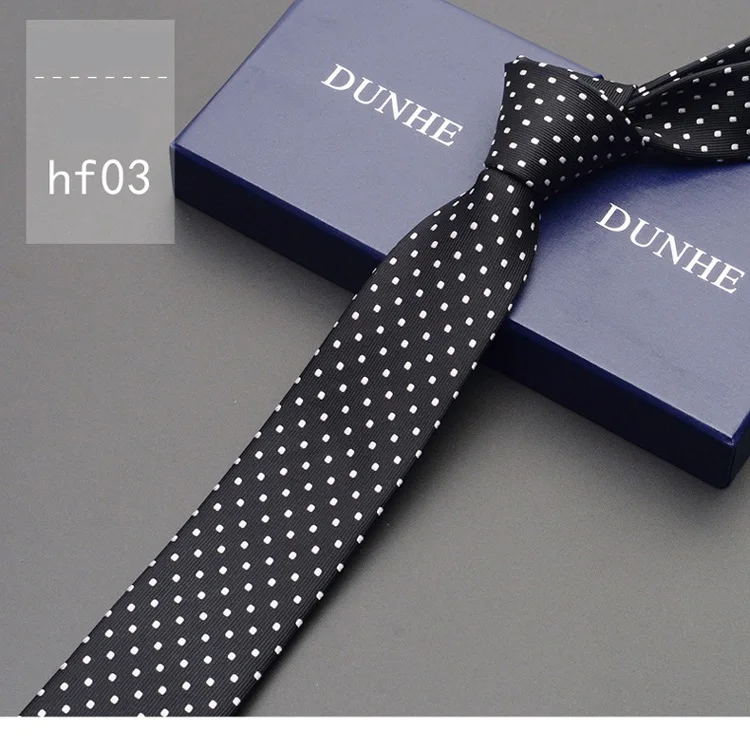 Высокое качество, новинка, шелковые свадебные галстуки для мужчин, тонкий галстук 6 см, дизайнерский бренд, 2,36 дюймов, черный шейный галстук с подарочной коробкой