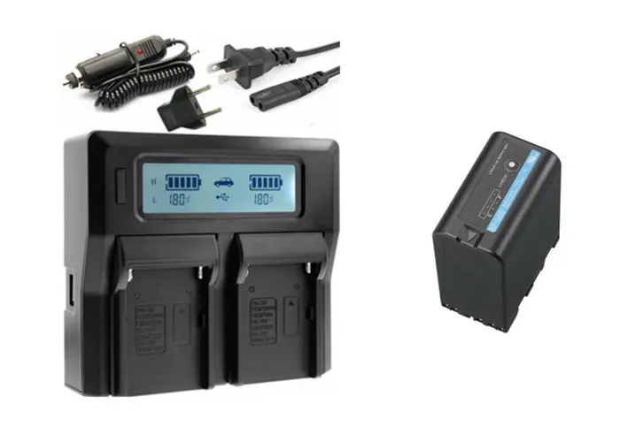 2X BP-U60 BPU60 BP-U65 BP-U30 BP-U90 Батарея+ LCD Dual charger для sony PMW-150 PMW-160 PMW-300 PMW-EX1 EX3 EX280 EX260 PHU-60K