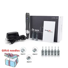 Dr. pen Ultima M8 Electric Derma Pen Microneedle Pen Therapy Beauty Machine Wireless Digital Display Derma Roller with 8 Needles