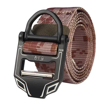 

Easy Unlock Tactical Waistband Adjustable Heavy Duty Hunting Training Nylon Alloy Buckle Strap Outdoor Sports Men Belt Durable