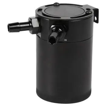 

Oil Catch Can Tank 2 / 3 Port with Removable Valve Fuel Oil Separator Air Racing Baffled Durable and Portable Tank Universal
