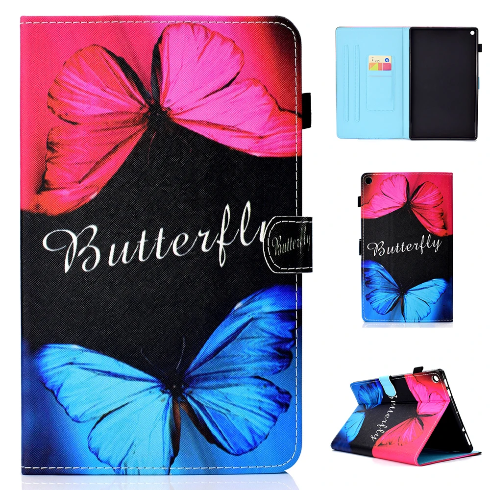 Чехол для Amazon Kindle Fire HD10 10," All New Fire HD 10 Shell защитный PU кожаный магнитный штатив умный чехол