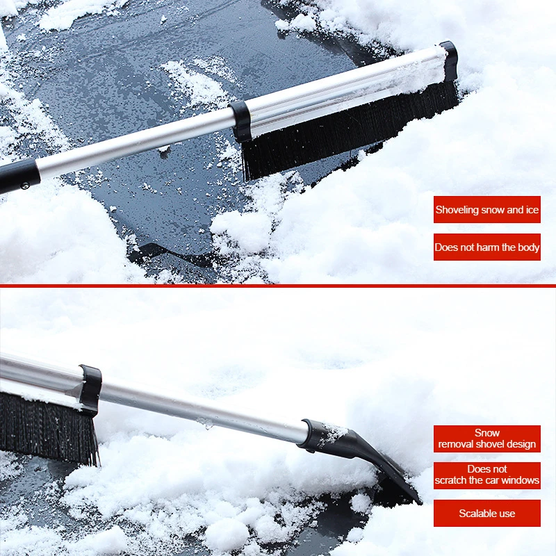 Grattoir à glace pour pare-brise de voiture, brosse à neige extensible en  EVA pour protection