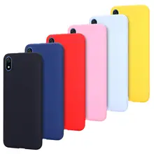 Caso suave para Xiaomi rojo mi 6A 7A 7 6 6 6 8 7 6 Pro mi A3 A2 8 9 funda para teléfono Lite SE 9T Note7 Note8 caramelo mate TPU Silicona(China)