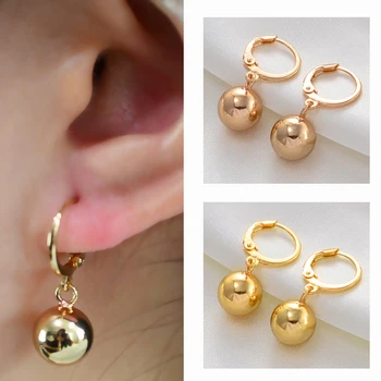 

Anniyo Ball Earrings for Women's Girl African Round Beads Earring Arab Middle Eastern Jewelry Gifts Hawaiian Earrings #161106