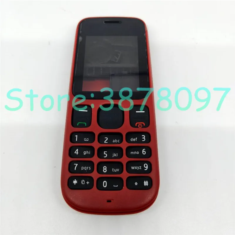 Чехол с полным корпусом для Nokia 101 1000 101 1010 передняя рамка+ батарейный отсек+ средняя крышка+ брелоки