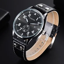 Men's Watch Business Casua Leatherl Belt Non-Mechanical Quartz Watch Alloy Buckle Luxury Mens Gifts Fashion & Casual Simple 2020
