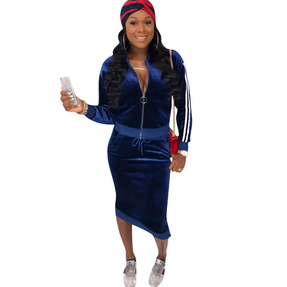 Sweatsuit skirt set Clearance