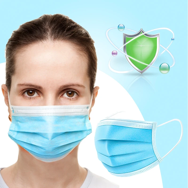

100pcs Anti-dust Face Mask Disposable Mouth Masks 3 Layer Daily Protective Mask Fast SHIP Facial Mouth Mask For Germ Protection