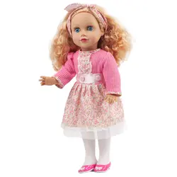 45 см силиконовые куклы Reborn Младенцы живой локон волос настоящая детская игрушка-кукла 18 "enchantimalal куклы Bonecas девушки одеваются DIY игрушка